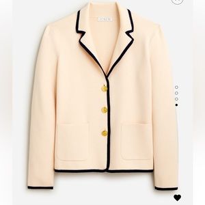 J. Crew Tipped Sweater Blazer NWOT